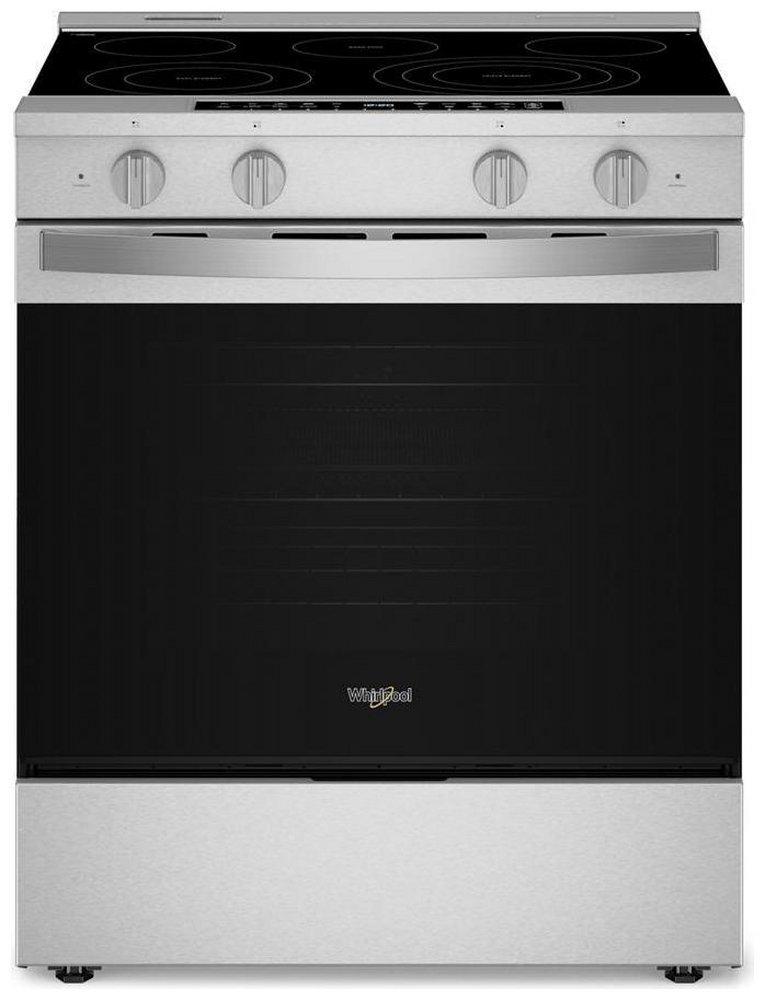 Whirlpool Fingerprint Resistant Stainless Steel 30 in. Smart Electric 4-Burner Range 