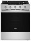 Whirlpool Fingerprint Resistant Stainless Steel 30 in. Smart Gas 4-Burner Range 
