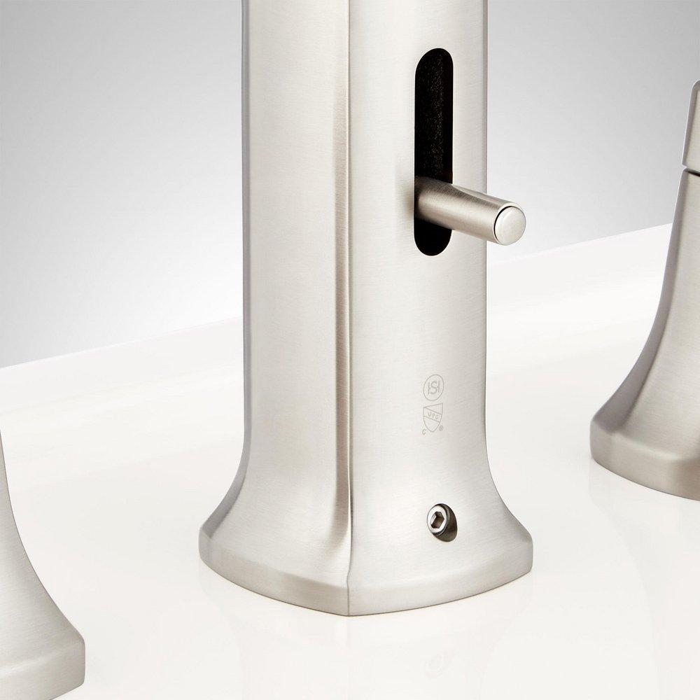 Signature Hardware Brushed Nickel Two Handle Roman Tub Faucet with Hand Shower 