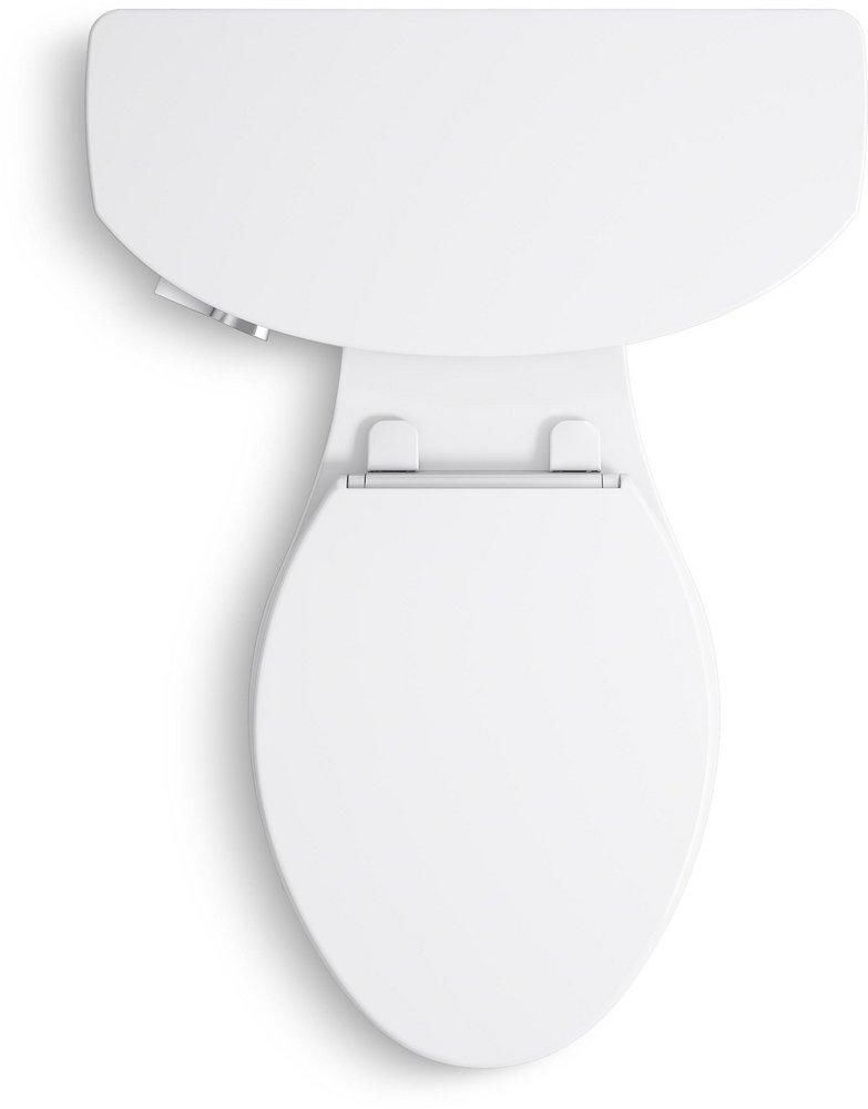 Complete Solution 1.28 gpf Two Piece Elongated Toilet in White 