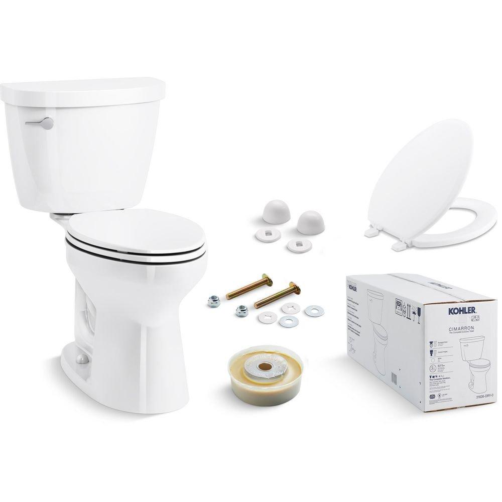 Complete Solution 1.28 gpf Elongated Comfort Height&reg;Two Piece Toilet in White 