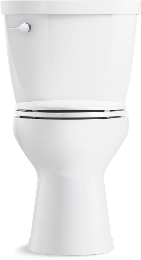 Complete Solution 1.28 gpf Two Piece Elongated Toilet in White 