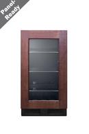 18 INCH WIDE 100 CAN CAPA PANEL READY WINE AND BEVERAGE COOLER W/ DIGITAL CONTROLS AND LED LIGHTS 