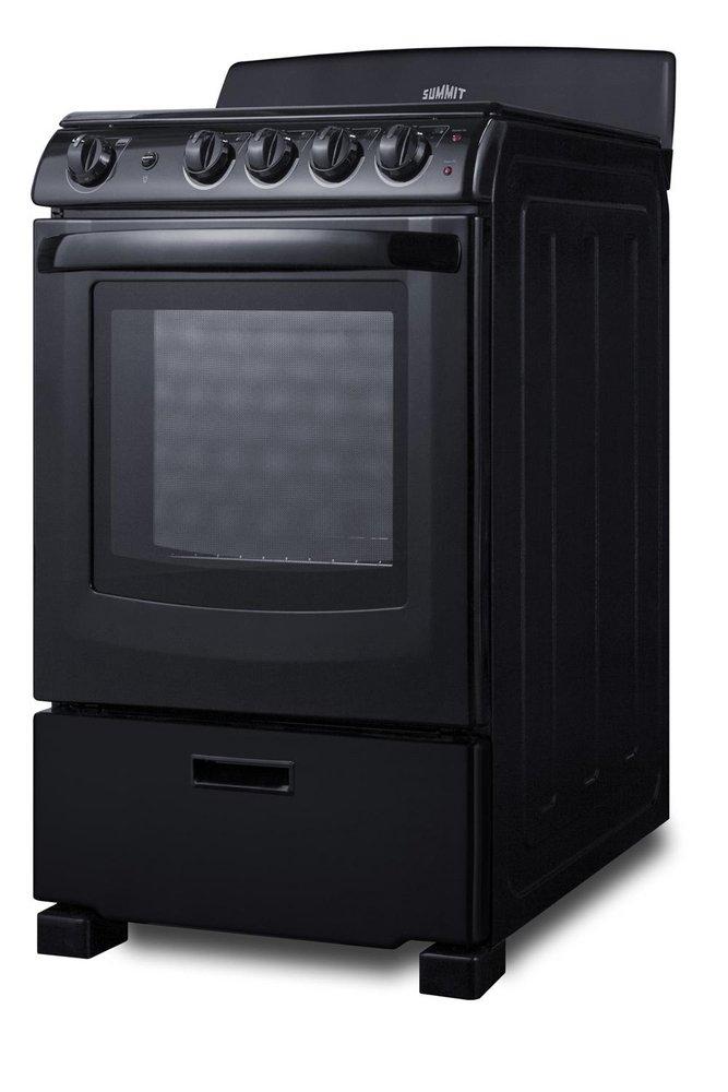 23-1/2 in. 4-Burner Electric Freestanding Range in Black 