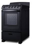 23-1/2 in. 4-Burner Electric Freestanding Range in Black 