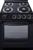 23-1/2 in. 4-Burner Electric Freestanding Range in Black 