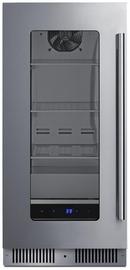 15 INCH WIDE 40 CAN CAPA BEVERAGE COOLER W/ FLUSH BACK DESIGN AND DIGITAL CONTROLS 