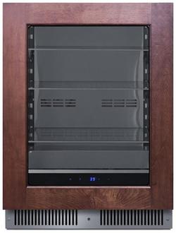 24 in. 80 Can Beverage Cooler in Black