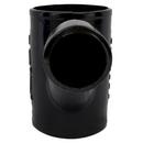 Black No Hub Cast Iron Reducing 1/8 Bend Combination Wye 