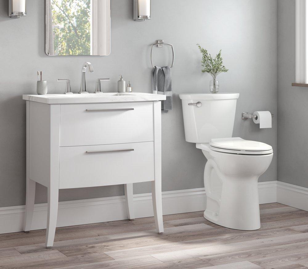 Elongated Extra Tall Toilet Bowl in White 
