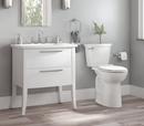 Elongated Extra Tall Toilet Bowl in White 