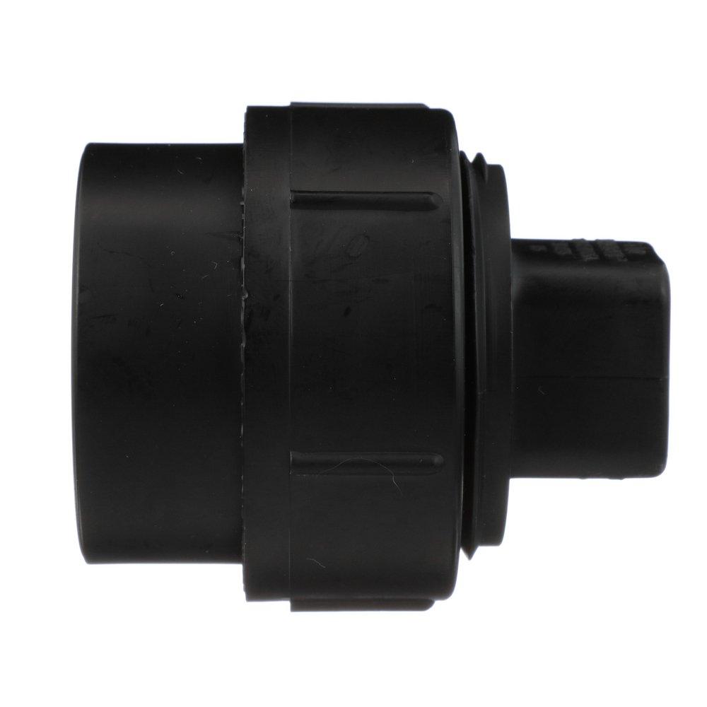 Black ABS DWV Fitting Cleanout Adapter with Plug 