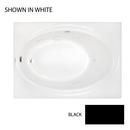 60 x 42 in. Acrylic Rectangle Skirted Whirlpool Bathtub with Left Drain and J2 Basic Control in Black