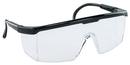 ANSI Z87.1 Safety Glasses with Clear Anti-Fog Lens, Impact-Resistant and Black Frame 