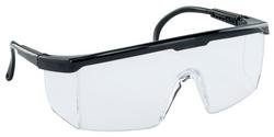 ANSI Z87.1 Safety Glasses with Clear Anti-Fog Lens, Impact-Resistant and Black Frame