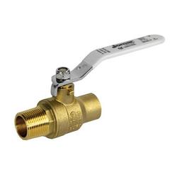 3/4 in Brass Full Port MPT X Sweat Ball Valve