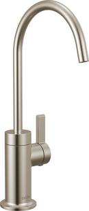Single Handle Monoblock Bathroom Sink Faucet in Stainless