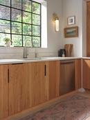 Single Handle Monoblock Bathroom Sink Faucet in Stainless 