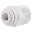 POLYPROPYLENE MALE CONNECTOR 1/4 X 3/8 NPTF