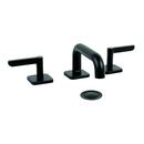 Two Handle Widespread Bathroom Sink Faucet in Matte Black 