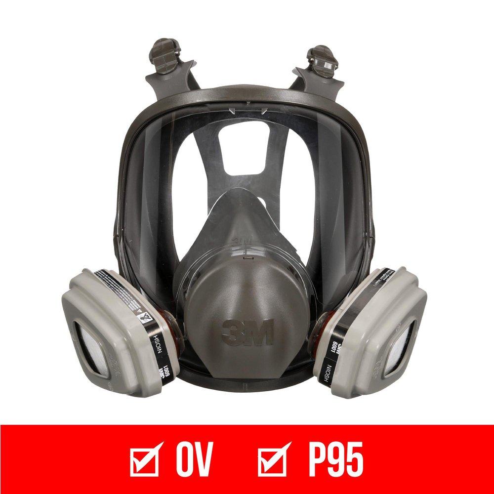 3M 68P71P1-DC OV/P95 MED FULL FACE PAINT PROJECT RESPIRATOR 