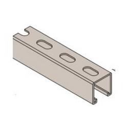 1-5/8 in. x 1-5/8 in. x 10 ft. 12 ga. 304 Stainless Steel Slotted Strut Channel