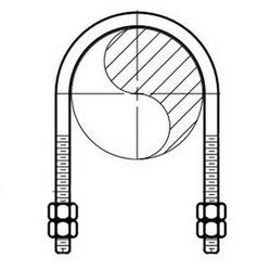 1-1/2 in. Zinc Plated U-Bolt