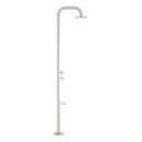 Freestanding Stainless Steel Outdoor Shower with Foot Wash 
