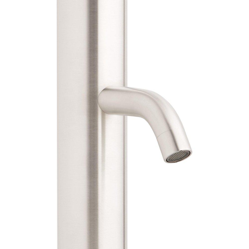 Freestanding Stainless Steel Outdoor Shower with Foot Wash 