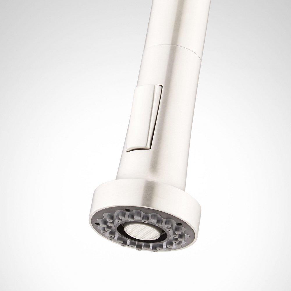 Single Handle Pull Down Outdoor Kitchen Faucet in Stainless Steel 