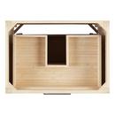 30X21X34 -  BAMBOO VANITY - 3 DRAWERS - SOFT CLOSE UNDERMOUNT DRAWER GLIDES - NICKEL HARDWARE - BAMB 