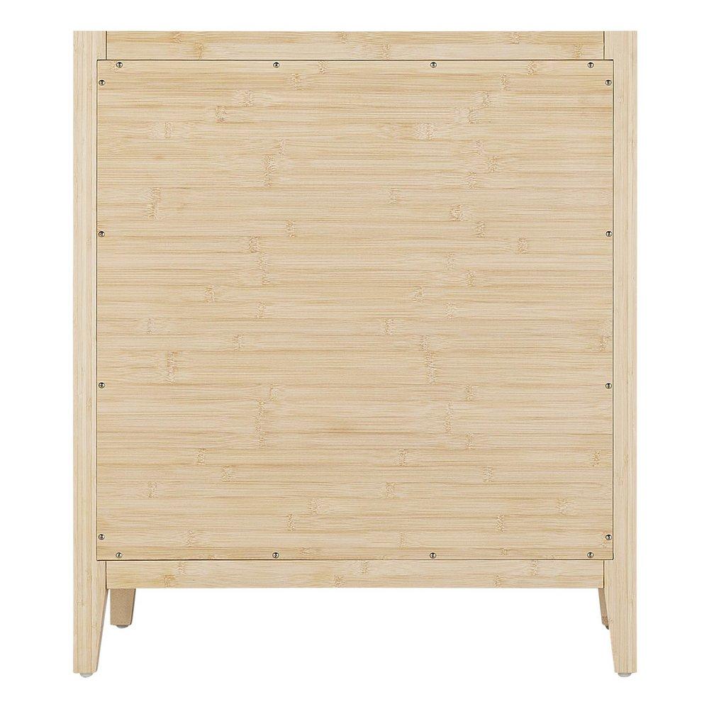 30X21X34 -  BAMBOO VANITY - 3 DRAWERS - SOFT CLOSE UNDERMOUNT DRAWER GLIDES - NICKEL HARDWARE - BAMB 