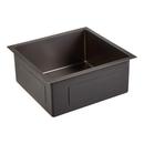 19 x 20 in. Undermount Stainless Steel Single Bowl Prep Sink in Gunmetal Black 