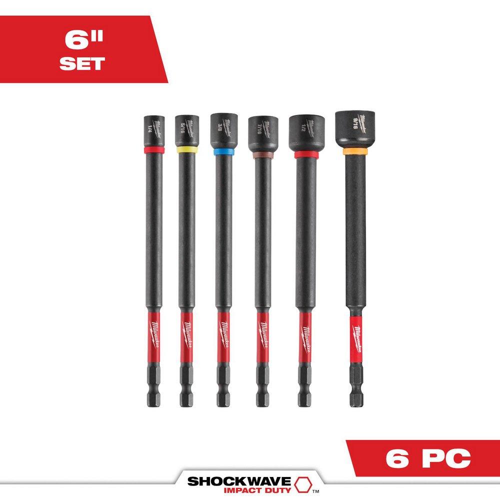 SHOCKWAVE IMPACT DUTY 6 MAGNETIC NUT DRIVER SET 6PC 