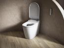 1.0/1.28 gpf Dual Flush Elongated One Piece Smart Toilet in White 