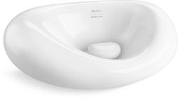 27-7/16 in. Vessel Mount Vitreous China Oval Bathroom Sink in White