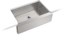 33-1/2 in. Undermount Farmhouse Stainless Steel Single Bowl Kitchen Sink