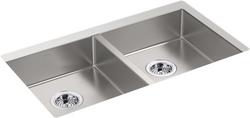 32 in. Undermount Stainless Steel Double Bowl Kitchen Sink