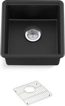 KOHLER Matte Black 18 in. Undermount Neoroc&reg; Bar Sink 