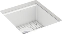 18 in. Undermount Neoroc&reg; Bar Sink in Matte White