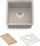 KOHLER Matte Taupe 18 in. Undermount Neoroc&reg; Bar Sink with Accessories 