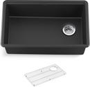 29 in. Undermount Neoroc Single Bowl Kitchen Sink in Matte Black 