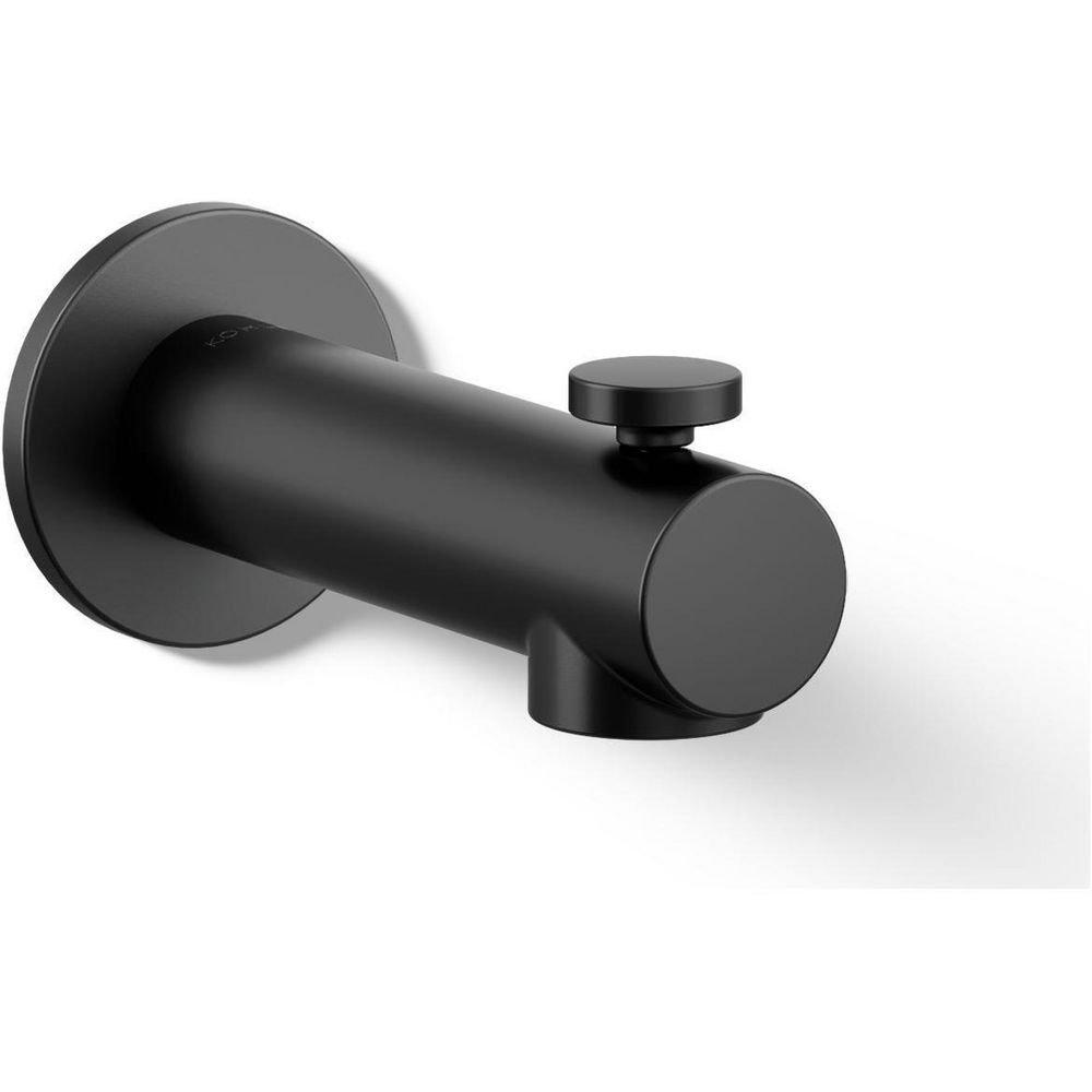Diverted Tub Spout in Matte Black 