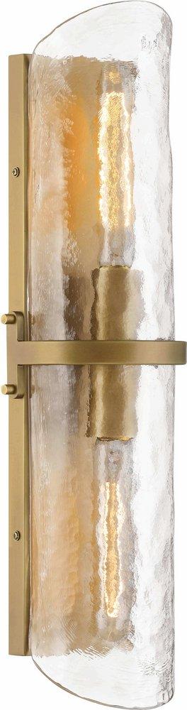 60W 2-Light 8.75in. Wall Sconce in Legacy Brass 