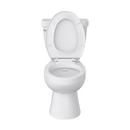 Comfort Height Elongated Toilet Bowl in White with Flush Guard 