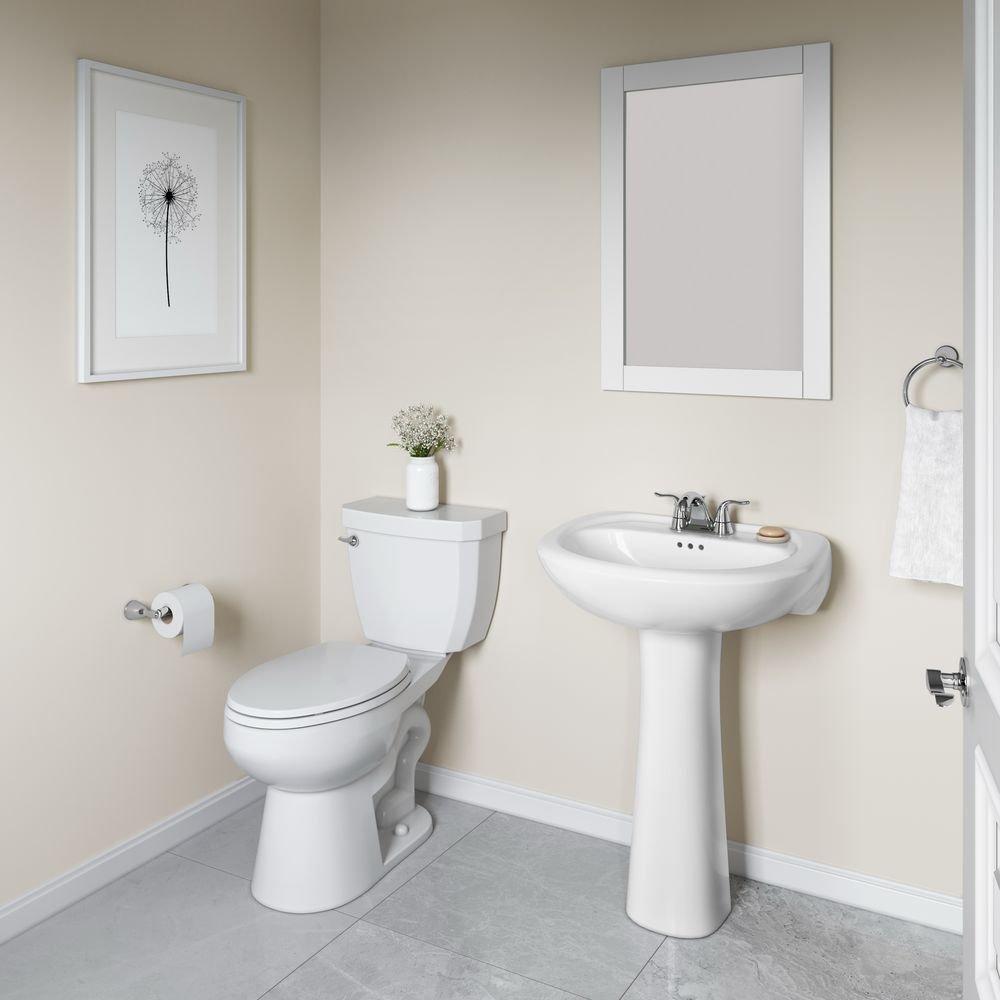 Comfort Height Elongated Toilet Bowl in White with Flush Guard 