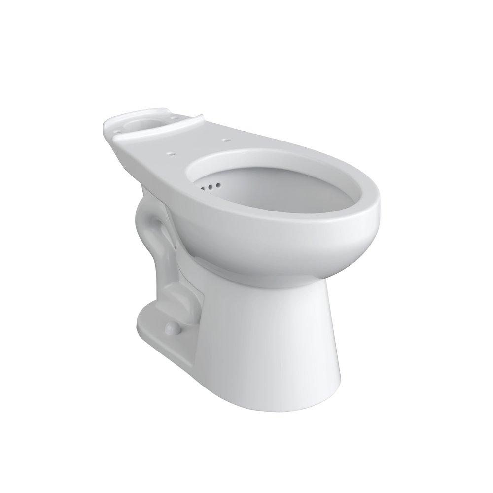 17 in. Elongated ADA Toilet Bowl in White 
