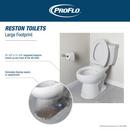 Comfort Height Elongated Toilet Bowl in White with Flush Guard 