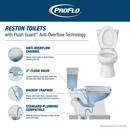 Comfort Height Elongated Toilet Bowl in White with Flush Guard 