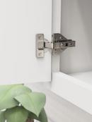 1/2 in. Soft Close Overlay Face Frame Euro Concealed Hinge (Pair) in Nickel 